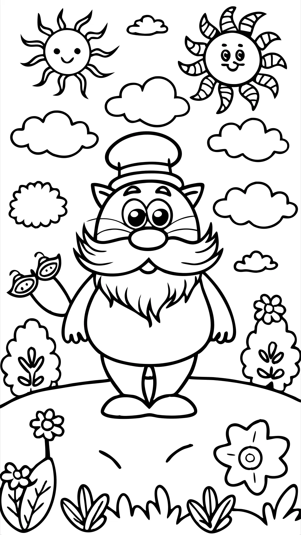 páginas para colorear lorax